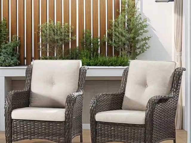 Lot 96-183248 - Gardenbee
2-Piece Wicker Patio Outdoor Lounge Chair with Ergonomic Arm and Beige Cushions
New
MSRP $...