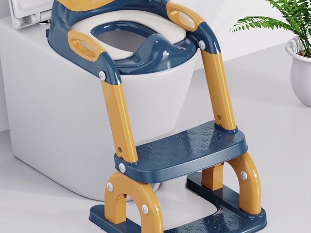 Lot 96-194619 - Potty Training Seat with Step Stool Ladder, Upgraded 2-in-1 Toddler Potty Training Toilet Seat with ...