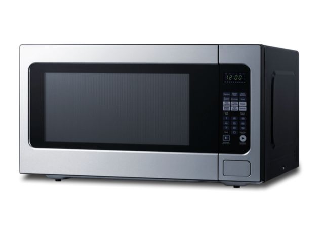 Lot 96-214210 - Summit Microwave Oven, 2.2 Cubic Foot, 1200W, Stainless Steel- SMBI27 Unused (with some minor scratc...