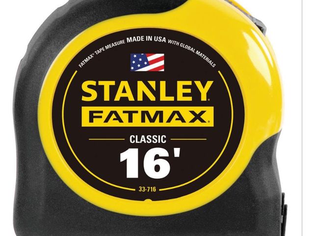 Lot 96-163504 - Stanley 16 ft. FATMAX Tape Measure
New