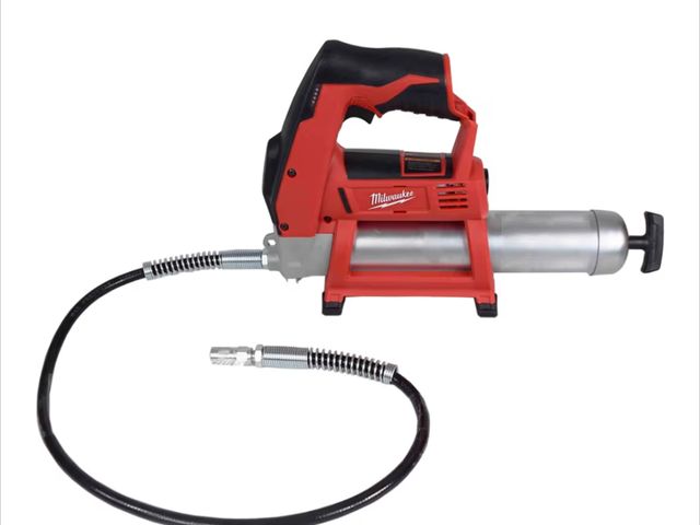 Lot 96-176648 - Milwaukee Bare-Tool Milwaukee 2446-20 M12 12-Volt Cordless Grease Gun (Tool Only, No Battery) Tip is...