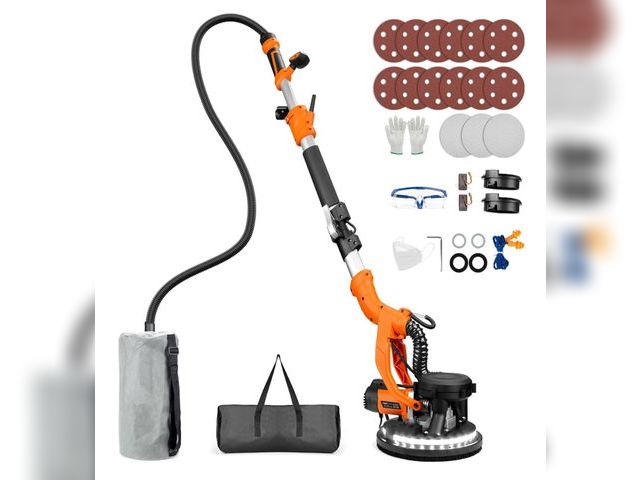 Lot 96-164373 - Drywall Sander, 1000W Popcorn Ceiling Removal Tool, Automatic Drywall Sander with Vacuum Dust Collec...