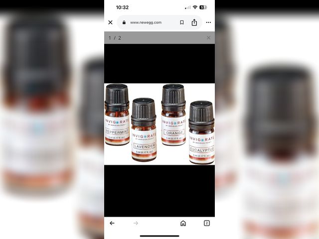 Lot 96-177618 - Aromatherapy Essential Oils Set - 4-PK Peppermint, Eucalyptus, Lavender, Orange New