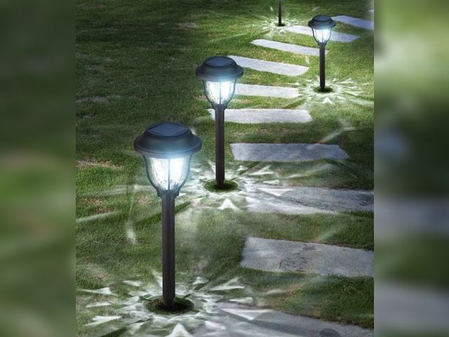 Lot 96-230587 - Bright Outdoor Solar Pathway Lights,Dream Dynamic Solar Outdoor Lights Waterproof LED Solar Powered ...