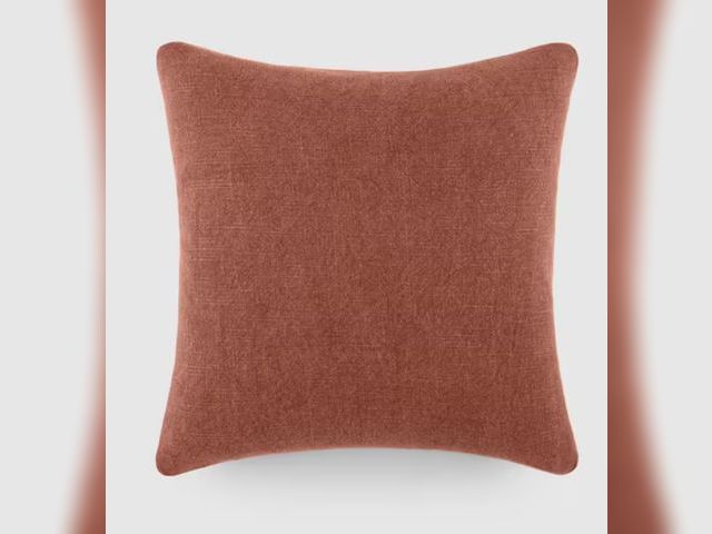 Lot 96-163816 - Becky Cameron Washed and Distressed Cotton 20 in. x 20 in. Decor Throw Pillow 
New