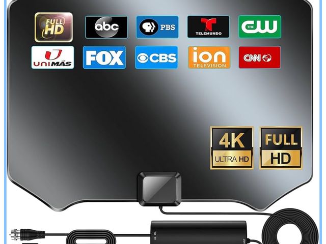 Lot 96-211466 - 2026 Upgraded Antenna for Smart TV, 3600+ Miles Indoor TV Antenna, HDTV Antenna for Local Channels L...