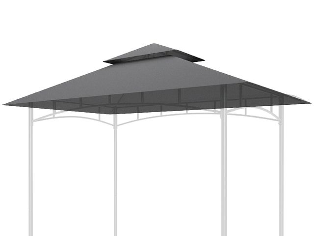 Lot 96-151853 - Outsunny 5' x 8' Grill Gazebo Canopy Replacement Cover Only, UPF50+ Double Tiered BBQ Gazebo Roof, D...