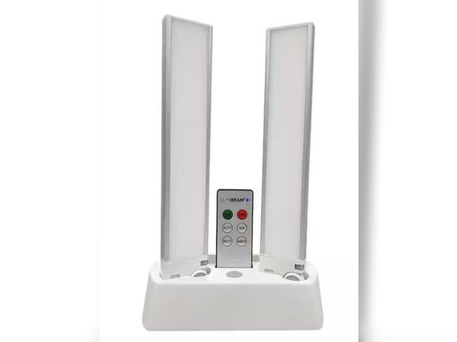 Lot 96-212198 - Sensor Brite LED Rechargeable Under Cabinet Night Light with Base (2-Pack)
New 

Appears unused. Mis...