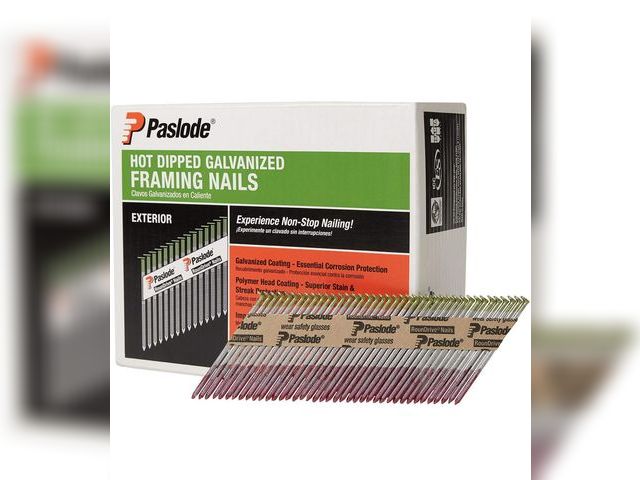 Lot 96-175390 - Paslode Hot Dipped Galavanized Framing Nails - 650385 - HDG 30 Degree Round Head - 3 inch x .120 Gau...