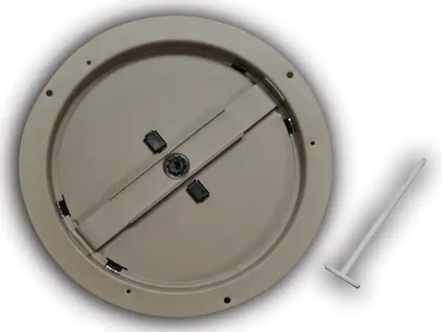 Lot 96-242568 - Box of 6 Everbilt 8 in. Steel Round Diffuser Damper in Brown Some new - some open package Msrp $110....