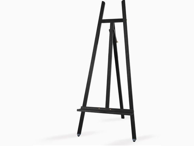 Lot 96-195233 - A - Frame Wooden Display Easel - Adjustable Lyre Beechwood Studio Easel Stand Holding Canvas Up to 9...