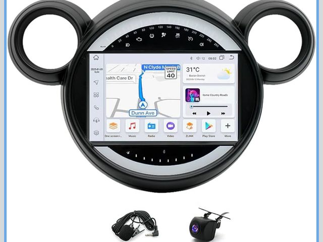 Lot 96-181468 - Android 13 Car Radio Stereo for Mini Cooper Countryman R61 R62 Paceman 2010-2016, 9 inch Touch Scree...