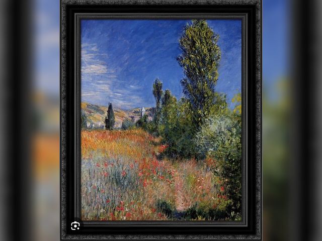Lot 96-180451 - Framed reproduction of Claude Monet's painting, "Landscape on the Ile Saint-Martin"
New