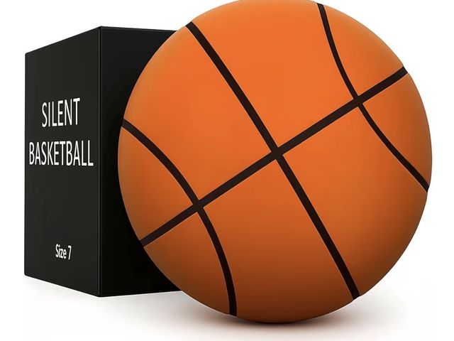 Lot 96-194084 - Silent Basketball High-Density Soft Foam and Low Noise Indoor Training Ball Easy Grip Highly Elastic...