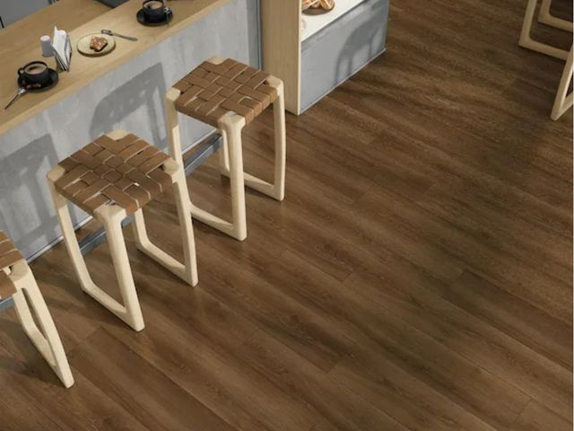 Lot 96-145046 - 276.9sq ft of TrafficMasterKettle Keep Oak 8 mm T x 8 in. W Water Resistant Laminate Wood Flooring (...