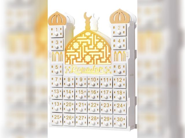 Lot 96-221767 - Wooden Ramadan Advent Calendar 30 Storage Drawers Ramadan Countdown Calendar 30 Days Advent Muslim I...
