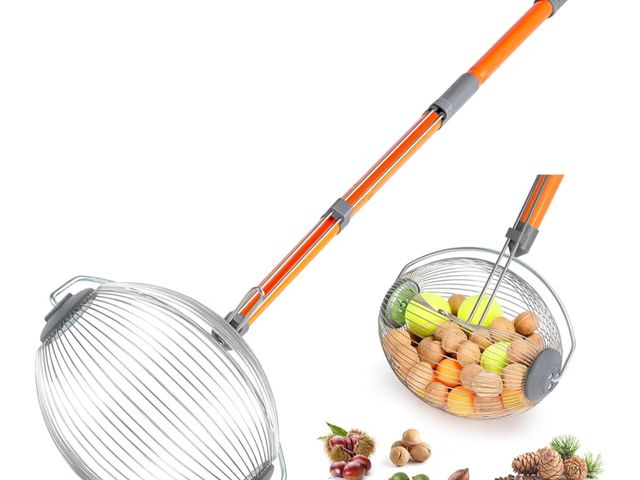 Lot 96-180773 - Acorn Picker Upper Roller - Nut Gatherer Roller with Long Handle, Pinecone Picker Upper for 1" - 2.5...