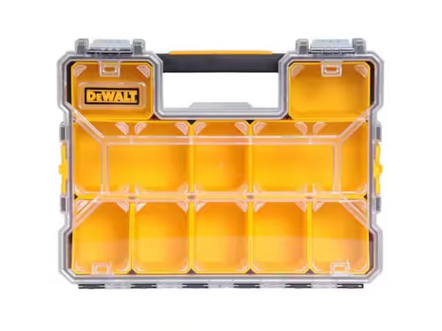 Lot 96-164761 - DEWALT
Plastic 10-Compartment Deep Pro Small Parts Organizer
New