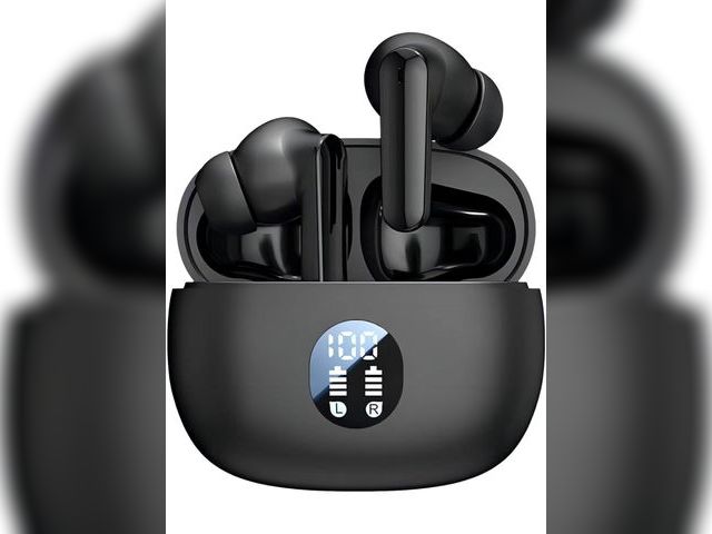 Lot 96-180549 - Wireless Earbuds, Bluetooth 5.4 Headphones Ear Buds With Bass Stereo Sound Noise Reduction Earphones...