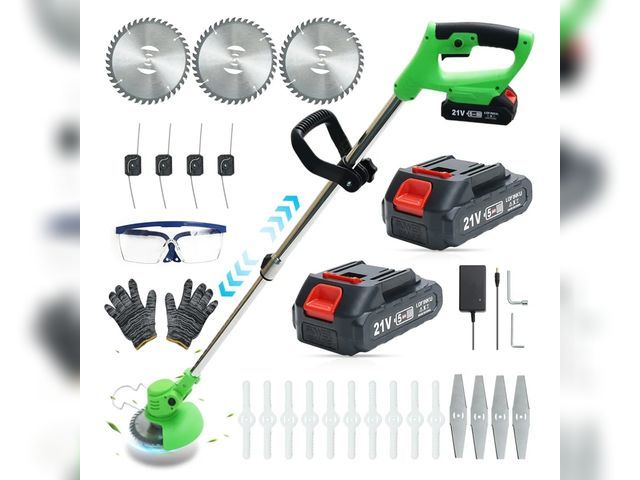 Lot 96-165001 - Cordless Weed Wacker,Lightweight and Telescopic Design,Triple Safety Protection,Electric Weed Eater,...