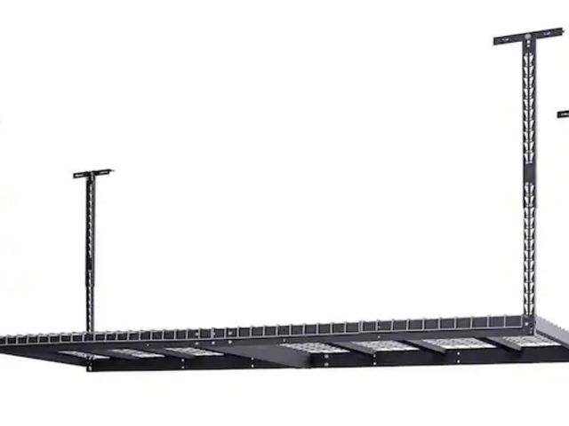 Lot 96-173309 - Husky
97.5 in. W x 43.75 in. H x 48 in. D Adjustable Height Metal Heavy-Duty Overhead Garage Storage...