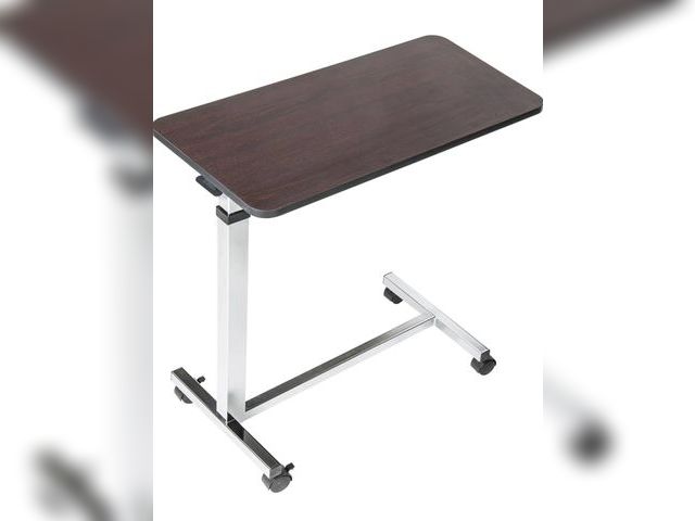 Lot 96-195215 - Drive Medical 13003 Non Tilt Top Overbed Table with Wheels, Chrome
New
May differ from stock image