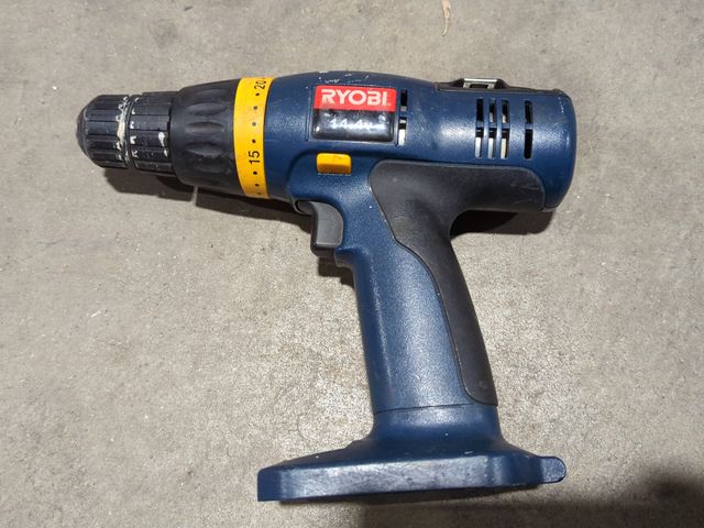 Lot 96-180318 - Ryobi 14.4V HP1442M 3/8" Vintage (Pre 2008) Drill Driver Tool Only No Battery, Used untested