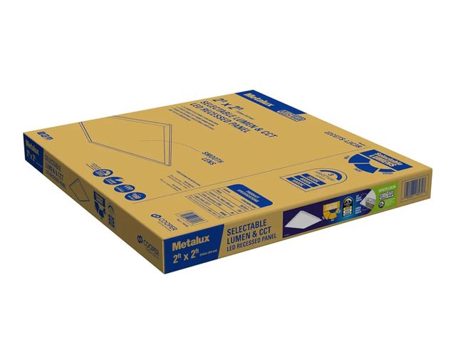Lot 96-162720 - Metalux CGTS 2x2 Selectable Back-Lit Shallow LED Ceiling Panel Light - 22CGTS-L3C3R Dented