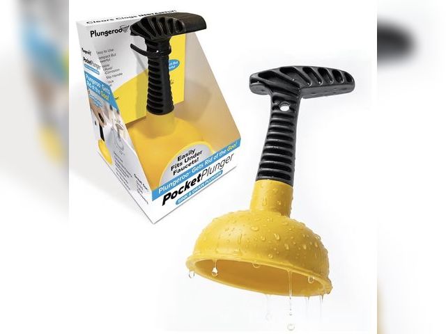 Lot 96-212060 - Sink Plunger, Powerful Mini Plunger with Short Handle, Easy-to-Use Small Unclogging Tool for Bathroo...