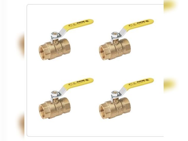 Lot 96-221981 - Proline 3/4 in. Brass FPT Full Port
Ball Valve (4-Pack) New