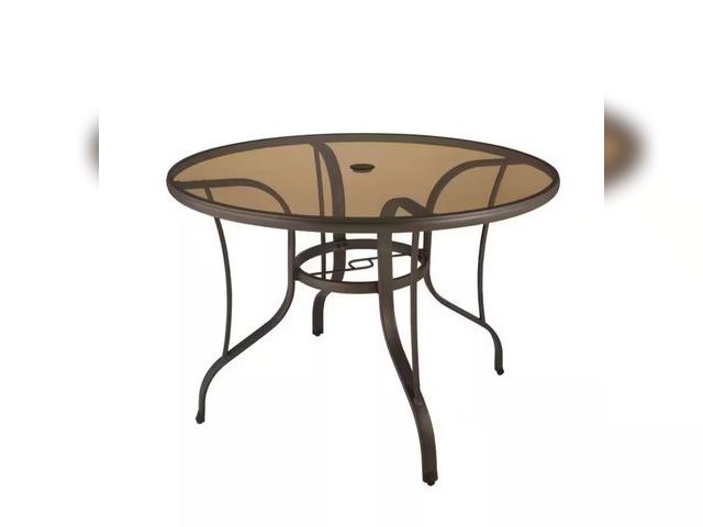 Lot 96-167319 - StyleWell
42 in. Mix and Match Steel Round Outdoor Patio Dining Table with Bronze Smoky Glass
NEW