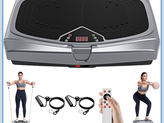 Lot 96-174160 - Vibration Plate Exercise Machine for Lymphatic Drainage Weight Loss,Full Body Workout Vibrating Plat...