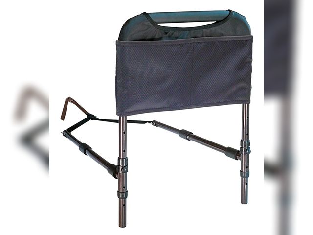 Lot 96-175955 - Able Life Bedside Safety Handle, Padded Stand Assist Railing for Seniors, Height Adjustable Bed Rail...