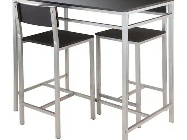 Lot 96-183164 - WINSOME WOOD
Hanley 3-Piece High Table with 2-High Back Stools