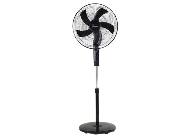 Lot 96-233036 - Cool spin stand fan 5 blades 18 inch black 75 watt, Turbo Copper Motor New