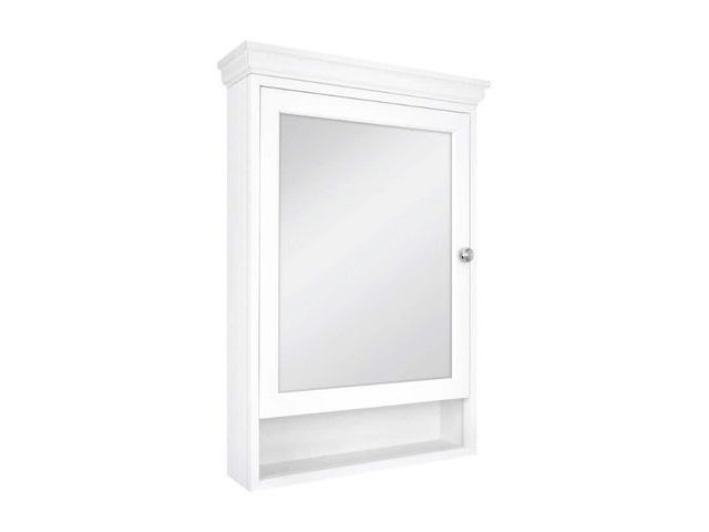 Lot 96-210893 - Glacier Bay 23-1/2 in. W × 32-1/2 in. H Framed Surface-Mount Bathroom Medicine Cabinet with Mirror, ...