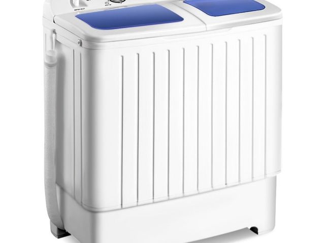Lot 96-225824 - 17.6 lb Portable Mini Compact Twin Tub Washing Machine Washer Spin Dryer White
Open box 
Appears unu...