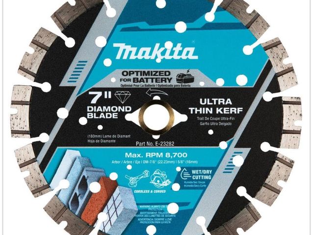 Lot 96-164832 - Makita 7 in. Thin Kerf Segmented Rim Diamond Blade New