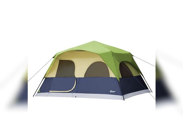 Lot 96-172035 - Portal 8 Person Instant Tent for Camping, Large Water Resistant Cabin Family Tent Easy Setup with 5 ...