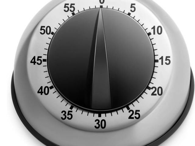 Lot 96-233252 - Mechanical Kitchen Timer 60-Minute, Stainless Steel 2.5-Inch Dial No Battery Wind Up, Loud Acoustic ...