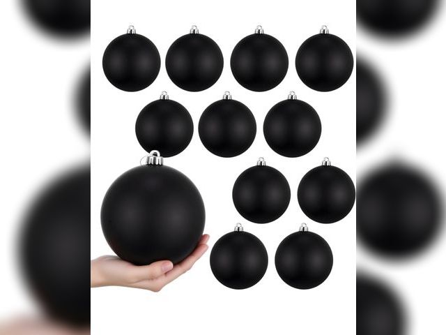 Lot 96-212220 - Poen 12 Pcs 6 Inch Extra Large Christmas Ball Ornaments Giant Jumbo Christmas Tree Ball Decoration S...