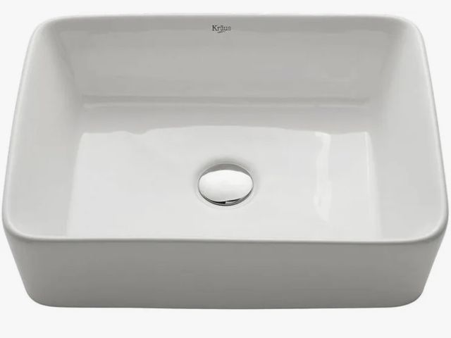 Lot 96-211997 - Ceramic vessel sink 20.3” x 19.1” may vary from stock photo New