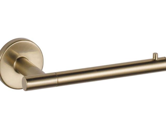 Lot 96-163615 - Delta Trinsic Single Post Toilet Paper Holder in Champagne Bronze
New