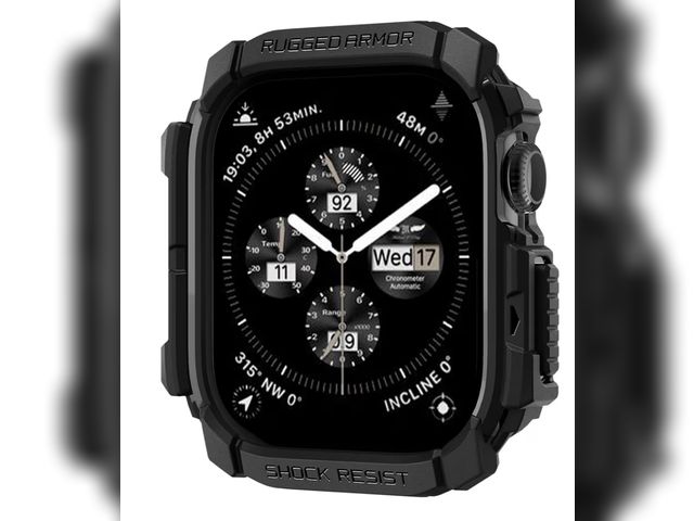 Lot 96-193670 - Box of 100 Spigen for Apple Watch Series 11/10 Case, Rugged Armor 46mm Cover - Matte Black
New