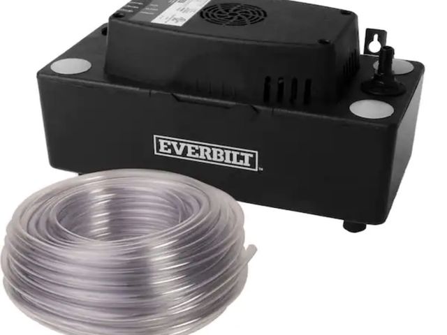 Lot 96-222368 - Everbilt 120-Volt Condensate Pump w/ Hose New