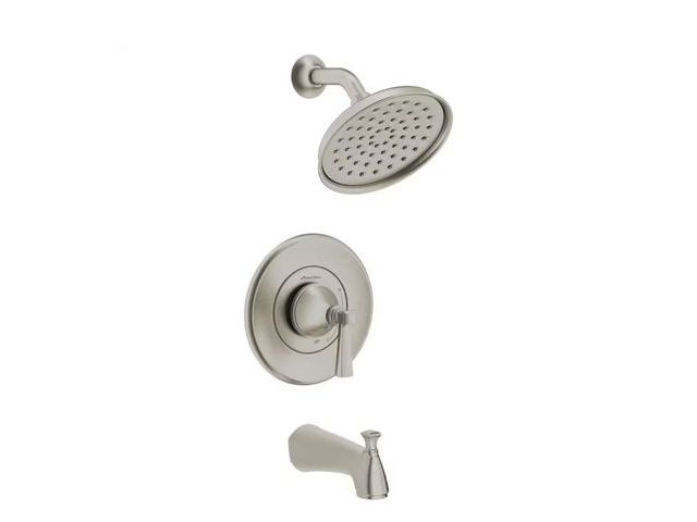Lot 96-169216 - American Standard
Rumson Single-Handle 1-Spray Tub and Shower Faucet with 1.8 GPM in Brushed Nickel ...