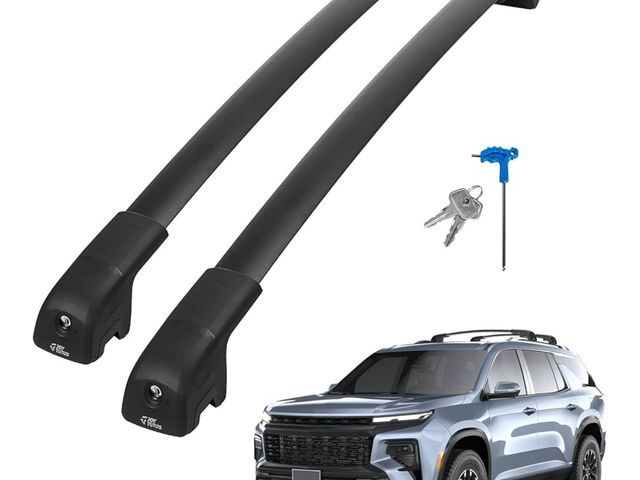 Lot 96-169601 - JOYTUTUS Lockable Roof Rack Cross Bars Compatible with Chevy Chevrolet Traverse 2022-2025 Aluminum A...