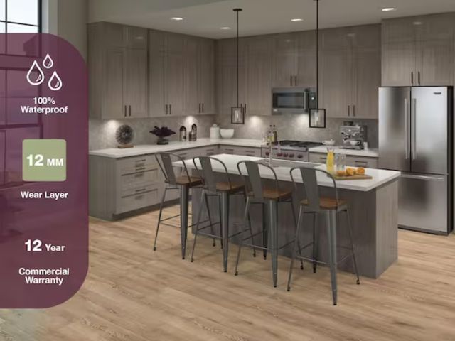 Lot 96-179451 - 365.7 Sq Ft of Home Decorators Collection
Virgil Island Oak 12 mm T x 8 in. W Waterproof Laminate Wo...