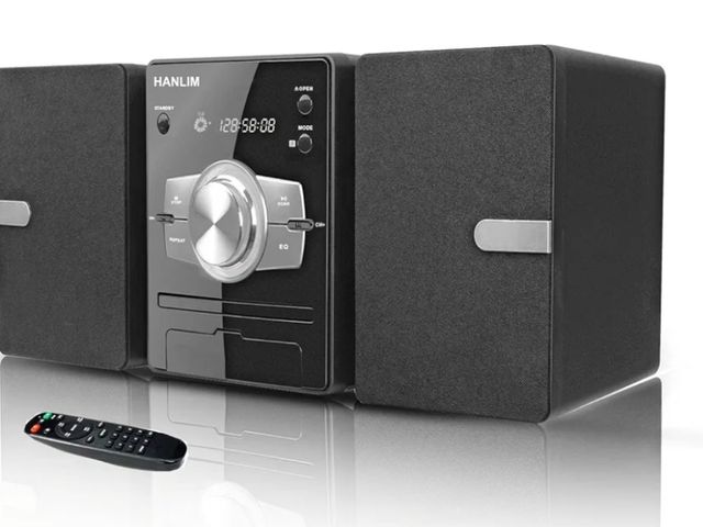 Lot 96-169584 - Home Stereo System with CD Player, FM Radio, Bluetooth, AUX in, USB in, Earphone Jack, Remote Contro...