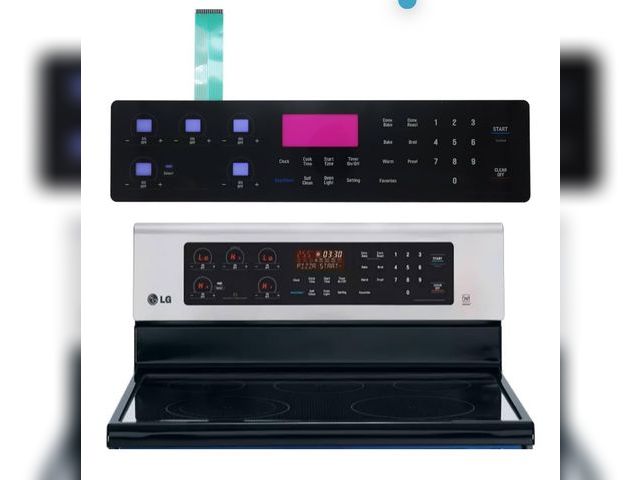 Lot 96-164194 - AGM73551624 Membrane Switch Touch Control Panel (Not Stainless Steel) Compatible with LG LRE3083ST R...